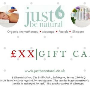 Just Be Natural Gift Card example